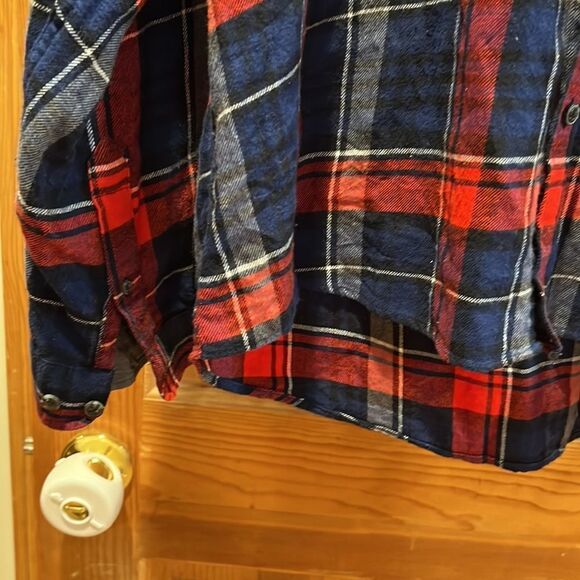 Cedar Wood State XXL (2xl) plaid flannel red blue - Picture 4 of 8